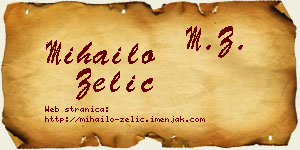 Mihailo Zelić vizit kartica